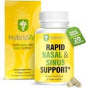 HybridAR Rapid Sinus Relief and Calm – Hızlı Antihistamin, Quercetin ve Butterbur for Allergies - 30 Capsules