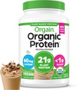 Orgain Organic Vegan protein Toz, Buzlu Kahve - 21g Plant Protein, Caffeine, Low Net Carb, No Lactose Malzemeler, No Ek Olmayan Şeker, Non-GMO, For Shakes & Smoothies, 2.03 lb
