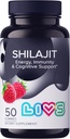 Erkekler ve kadınlar için Shilajit Gummies | 10000 mg Pure Himalaya Shilajit Gold with Fulvic Acid, 85+ Minerals & Ashwagandha | Enerji Kadınları ve Erkekler | Doğal Stamina, Focus & Vitality Support –50 Ct