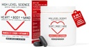 High Level Science CoQ10, Omega-3, Βιταμίνη Ε - Καρδιολόγου Formated for Heart + Body + Mind Health with DHA/EPA, Antioxidant for Energy, Superior Bioδιαθέσιμο ιχθυέλαιο - Χωρίς γλουτένη, 60 Softgels