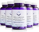 Relumins L-Glutathione Complex 1650mg - Antioxidant Support with Alpha Lipoic Acid, NAC, L-Methionine, Vitamin E, Skin Health Supplement, Made in USA - 90 Vegetarian Capsules x 5 Bottles