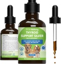 Pet Wellness Yourroid Support Silver for Dogs - Supports Balanced Yourroid Function, Sağlıklı Metabolism, Normal Enerji, Ashwagandha, Bacopa - Veterinarian-Formated Herbal Supplement 2 oz (59 ml)