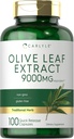 Carlyle Olive Leaf Extract Capsules | 9000mg | 100 Count | Non-GMO, Gluten Free | High Potency Supplement