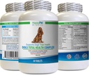 Dog Healthy Coat Supplement - Σκύλοι Total Health Complex - Φυσικό - Best Καλύμματα μαλλιών Ανοσοποιητικό Δόντια ματιών UTI Υγεία - quercetin για σκύλους - 1 μπουκάλι (60 θεραπείες)