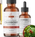 Cranberry Tincture - Organik Cranberry Extract Liquid, Alkol - Free Herbal Supplement - ABD'de Made in USA