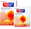 24 Adet Capsicum Heater Capsaicin Patch (7.09 * 4.72 in), Porous Capsicum Heat