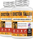 NuBest Doctor Taller Kids - Παιδικές Πολυβιταμίνες, Βιταμίνες Toddler - Υποστήριξη Δύναμη των οστών, Ενισχυμένη Ανοσία με Ασβέστιο, Πολυβιταμίνες για Ηλικίες 2 έως 9 - Γεύσεις Σταφυλιού - 90 Μασώμενα δισκία 