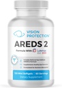 AREDS 2 Eye Vitamin & Mineral Supplement for Ocular Health, Lutemax 2020 with Natural Eye Institute AREDS 2 Study Materialss Lutein, C, & Zeaxanthin, 120 Mini Softgels