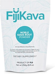 FijiKava Instant Kava Kava Powder 250g – Premium Kava Root Powder με υψηλή περιεκτικότητα σε Καβάλα – Natural Relaxation Aid for Calmness, Stress Relief, and Sleep Support – Easy-to-Mix