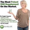 DIM Supplement, 300 mg Diindolylmethane Plus Broccoli Tohumlar Ekstraksiyon Pills, Vegan Non-GMO, 60 Capsules | USA