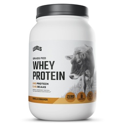 Επίπεδα Grass Fed Whey πρωτεΐνη σκόνη, καμία τεχνητή ουσία, 24G πρωτεΐνης, Vanilla κανέλα, 2LB