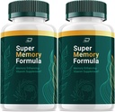 Super Memory Formula Κάψουλες - Memory Enhanceing Vitamin Supplement, Super Memory Formula για τον εγκέφαλο και την εστίαση, SuperMemory Formula Nootropics Κριτικές (2 Pack - 120 Κάψουλες)