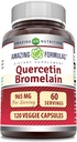 Amazing Formulas Quercetin 800mg με Bromelain 165mg, 120 κάψουλες Veggie συμπλήρωμα 