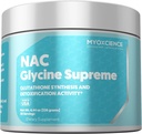 MYOXCIENCE NAC Glycine Supreme | N-Acetyl-L-Cysteine, Glycine ve Taurin Kombinasyonu (Doğal Peach ve Pineapple Flavor) (30 Hizmet)