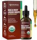 Organic Maca Root Liquid Drops - Υποστηρίζει την ισορροπία ορμονών, Mood, και την ενέργεια σε γυναίκες και άνδρες - Lepidium Meyenii για την υποστήριξη της απόδοσης και της ζωτικότητας - μη-GMO, Vegan, Unflaved - 60 εξυπηρετήσεις