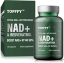 NAD+ Supplement, NAD+&Resveratrol Supplement for Max Ab component for Support Cellular Energy, Aging Defense, 120 Softgels