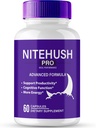 Nite Hush Pro Brain Supplements for Memory and Focus Capsule Capsules, NiteHush Advanced Formula Brain Health Support - En Güçlü Nootropics NiteHushPro All Natural Support Pills Yorumlar (60 Capsules)