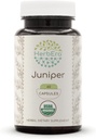 HerbEra Juniper 60 κάψουλες, 500 mg, παρασκευασμένες με USDA Organic Juniper (Juniperus communis) Αποξηραμένο μούρο (60 κάψουλες)