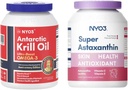 Krill Oil Omega 3 1000 mg softgels ve astaxanthin 12 mg antioksidan süvezeler