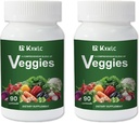 Veggies - Kadınlar, Erkekler ve Çocuklar için Super-food Sebzeleri ile Gıda Eksileri Yüksek Vitaminler ve Mineraller ile Veggie Capsules. (Veggies 2 Pack)