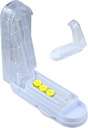 Akustik ve küçük Pills için uygun Pill XS Splitter, Büyük Pills, Pill Splitter with Centering Device Truely Cuts multiple Pills a time,Tablet XS with Hidden Sharp Blade Blade Blade Blade Blade