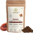 ROOTED Reishi Mushroom Extract Toz | Kalp Sağlığı, Stres Yardımı, Liver. USDA Organik,% 30 Glucans, Sertifikalı Organik (2 Beta Ounce)