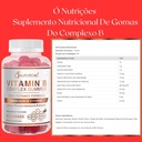 O NUTRITIONS Vitamin B Complex Vegan Gummies με βιταμίνη B12, B7 ως Biotin, B6, B3 ως Niacin, B5, B6, B8, B9 ως Folate για το άγχος, την ενέργεια και το υγιές ανοσοποιητικό σύστημα (2 Pack)