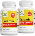 Terry Φυσικά Curamin Extra Strength - Κουρκουμίνη & Boswellia για την υποστήριξη της υγιεινής κυκλοφορίας - Turmeric συμπλήρωμα για την υποστήριξη αρθρώσεων, την υγεία των μυών και την παραγωγή ενδορφίνης - 30 δισκία (πακέτο του 2)