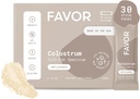 Favor Bovine Colostrum Packets | Liposomal ve Whole | Holistic Human Health | Seyahat için Mükemmel | İlk Süt | Doğal Olarak ABD'de Gerçekleştirilmiş | Mix [Unflavored]