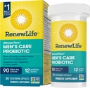 Renew Life Men's Care Probiotic Capsles, Supports Mens Digestive, Colon, Immune and αναπνευστική υγεία, L. Rhamnosus GG, Γαλακτοκομικά, χωρίς σόγια και γλουτένη, 90 Billion CFU, 30 Count