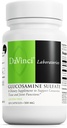 DAVINCI Laboratuvarları Glucosamine Sulfate - Connective Tound ve Ortak Fonksiyonlara Destek için Diyetsel Tamam - Gluten-Free - 500 mg - 120 Capsules