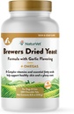 NaturVet Brewer's Dryed Yeast Pet Supplement with Garlic Flavoring – Περιλαμβάνει B-Complex Βιταμίνες, Ωμέγα-3, 6, & 9 Λιπαρά Οξέα – Βοηθά στην υποστήριξη Glossy Coat, Healthy Skin for Dogs, Cats 500 Ct.
