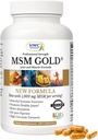 NWC Naturals MSM Gold – Systemic Enzyme Supplement with Turmeric, Tomato Lycopene & BioPerine for Nutrient Abvorvation – Κοινή & Μυική Υποστήριξη – 150 Αντιοξειδωτικά-Πλούσια Χορτοφαγικά Καψάκια