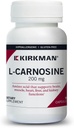 Kirkman – L- Καρνοσίνη 200 mg - Hypoallergenic – 90 κάψουλες χορτοφάγων – Amino Acid – Χωρίς γλουτένη – Χωρίς καζεΐνη