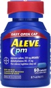 Aleve PM Caplets, Naproxen sodyum 220 mg (NSAID)/diphenhydramine HCl 25 mg, Ağrı Reliever/Nighttime Sleep-Aid, Non-Habit Form, 80 Kont