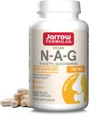 Jarrow Formulas N-A-G 700 mg, N-Acetyl Glucosamin, Kattylated Form of Glucosamine for Bone and Joint Support, 120 Veggie Capsules, Up to 120