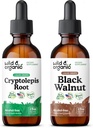 Wild & Organic Cryptolepis Root Tincture 2 fl oz & Black Walnut Tincture 2 fl oz