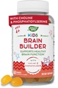 Nature's Way Kids Brain Supplement Gummies, Sağlıklı Beyin Fonksiyonlarını Destekler*, Lemonade Flavored, 60 Gummies