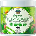 Organic Celery Juice Powder (40 services) Υποστηρίζει την υγεία των ούλων, τον καθαρισμό των χυμών Detox, την ενίσχυση των επιπέδων ενέργειας & ανοσοποιητικού συστήματος, τη σκόνη πράσινου χυμού, τα πράσινα σε σκόνη, τον αφρό και το σώμα Detox Cleanse για τις γυναίκες άνδρες