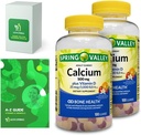 Kalsiyum Plus Vitamin D, Yetişkin Gummies, 500 mg, 1000 IU, Assorted Flavors, 100 Ct (2 Pack) Özel Vitaminler ve Mineraller ile Grafik - Z - Better Light&Spring Guide (3)