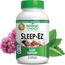 Botanic Choice Sleep-Ez- Güçlü Valerian Ekstraksiyon, Melatonin, Hops, Kava Kava ve Lemon Balm, Grogginess (30 Capsules) ile Uykuya Yardım Etmeye Yardımcı Olacak
