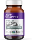 New Chapter Men's Multivitamin 40 Plus for Energy, Heart, Prostate + Immune Support with Fermented Nutrients - Every Man's One Daily 40+, Made with Organic Fruits & Herbs, Non-GMO - 96 ct