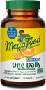 MegaFood Men's 40+ One Daily Multivitamin for Men with Vitamin B, Vitamin D3, Selenium, Zinc & Real Food - Immune Support, Energy Μεταβολισμός, και Μύες & Υγεία των οστών – Μη ΓΤΟ; Χορτοφαγικά - 30 Tabs