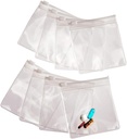 Smooth Trip Pill Τσάντες για Ταξίδι - 8 Reuseable Certified Food Grade Zip Top Pill Pouches για Ιατρική, Βιταμίνες, Σνακ και Αξεσουάρ - Μεγαλύτερο 3,25 x 3,5 Μέγεθος