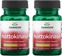 Swanson Nattokinase 2000 Fibrinolytic Unit 100 Milligram 30 Capsules Enzyme (2 Pack)