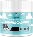 Marafiki Liposomal Bovine Colostrum Supplement - Grass Fed Colostrum Powder - Υψηλή βιοδιαθεσιμότητα, εύκολο να αναμειχθεί (60 εξυπηρετούν)