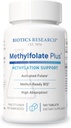 Biotics Research METHYLFOLATE PlusTM Methylfolate, Bioactive Folate + B12, Υποστηρίζει την καρδιοαγγειακή υγεία, την εμβρυϊκή ανάπτυξη, την υγεία των νεύρων, την υποστήριξη της μεθυλίωσης, τα επίπεδα Homocysteine. 120 Tabletισκία