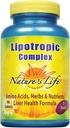 Nature's Life Lipotropic Kompleksi | Sağlıklı Yaşam Fonksiyonu için Kapsamlı Destek | Choline & Inositol | Non-GMO | 90 Vegetarian Tabletler