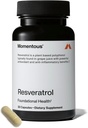 Momentous Resveratrol Supplement 450 mg - Sağlıklı Ağlama için Trans-Resveratrol, Beyin ve Kalp Desteği - Spor için Onaylandı - GMO- & Gluten-Free - 30 Hizmet