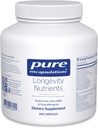 Pure Encapsulations Longevity Nutrients | Multivitamin/Mineral Complex to Support Healthy Aging, Brain Function, Eyes, Bones, and Vascular Health* | 240 Capsules
